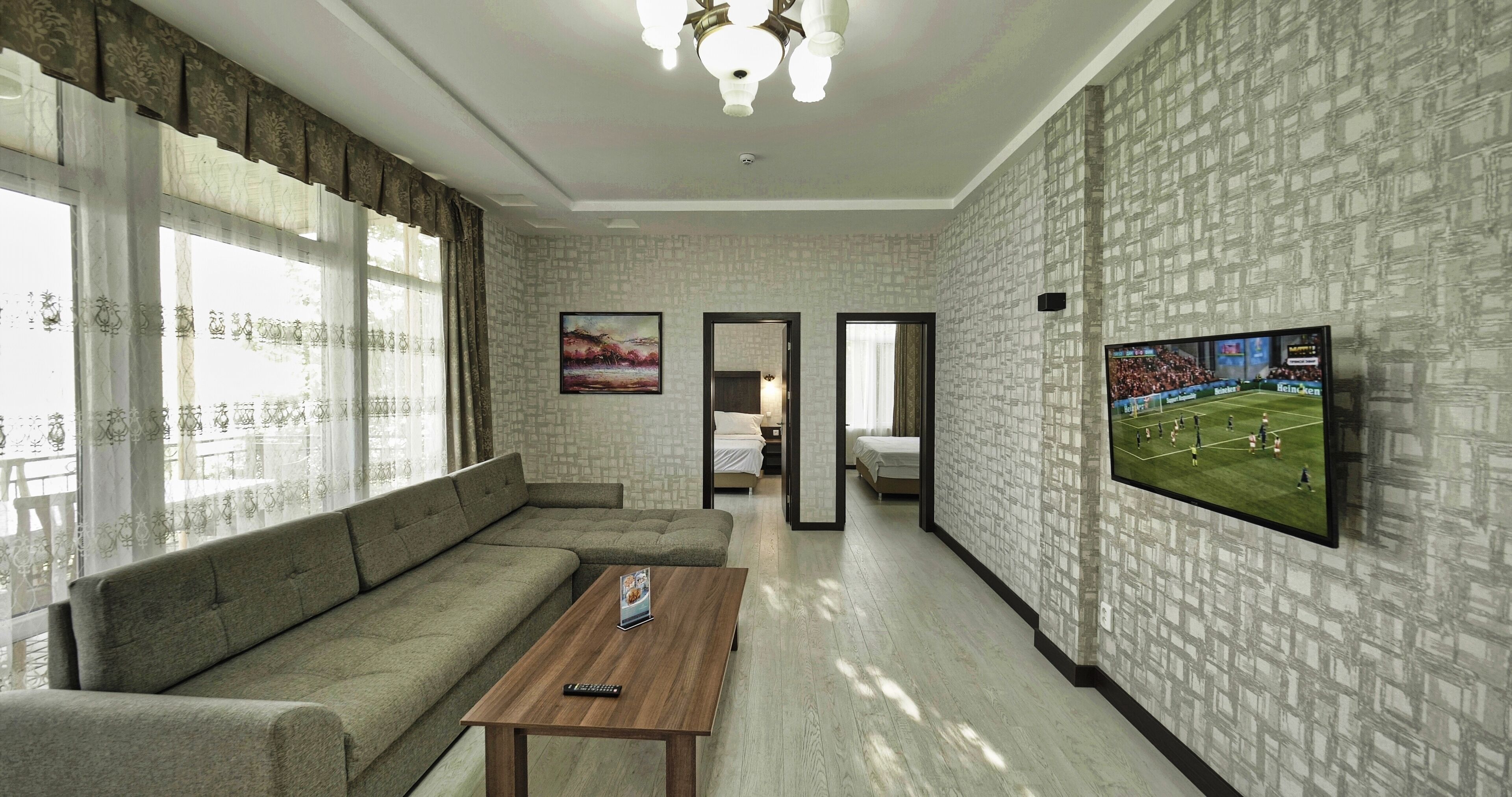 Habitación cuádruple, balcón, vistas al lago | Interior