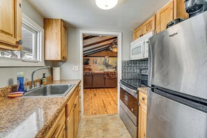 House (3 Bedrooms) | Interior - Deck & Fire Pit! Muskingum Fishing Cabin (Dresden)