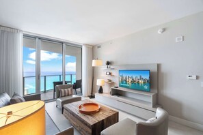 TV - 1BR Haven | Pool & Ocean | WC Miami Stadium Trip (Hollywood)