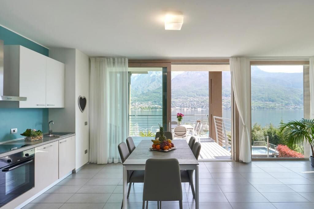 Deluxe-huoneisto, järvinäköala | Ruokailu