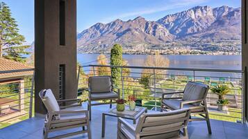 Appartement Deluxe, vue lac | Terrasse/Patio
