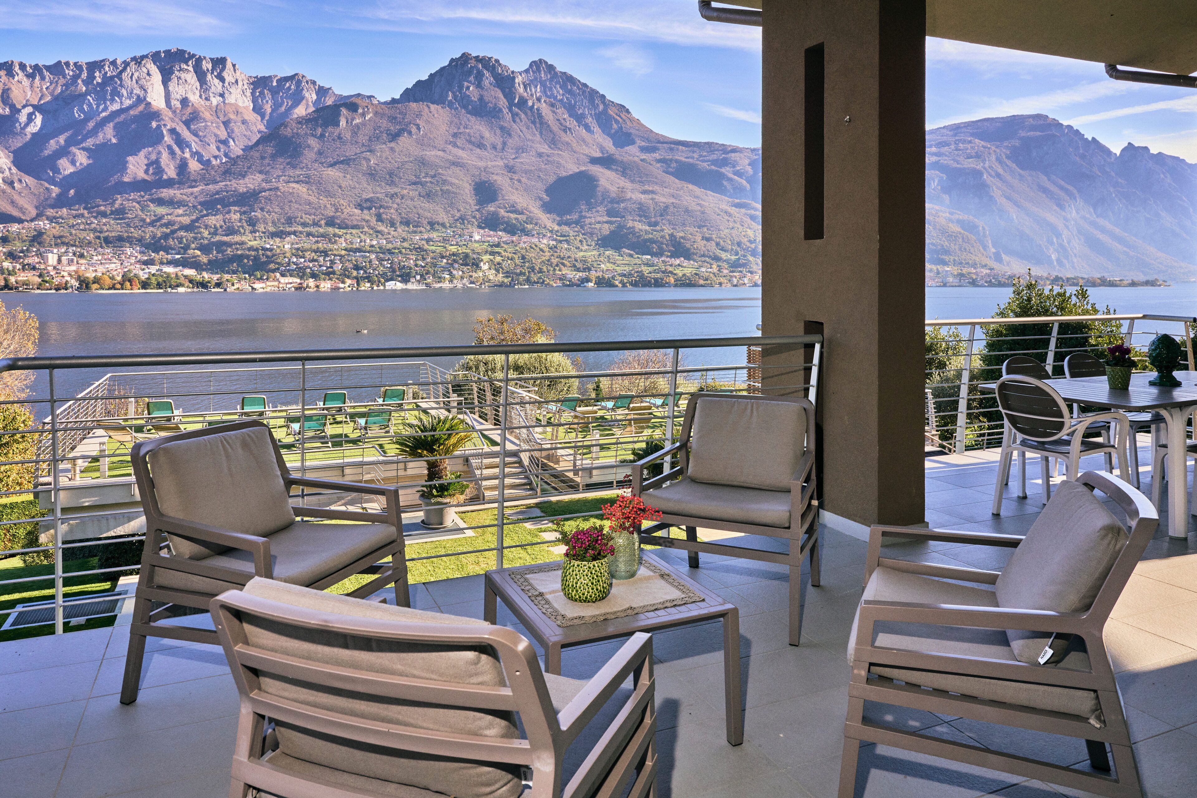 Appartement Deluxe, vue lac | Terrasse/Patio