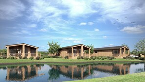 Hytte – deluxe, utsikt mot innsjø