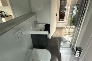 Dusche, Haartrockner, Seife