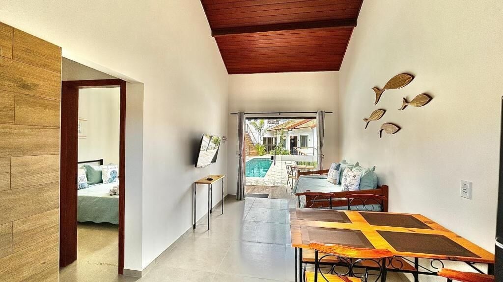 Comfort Apartment, Kitchenette, Pool View | Bahagian dalam