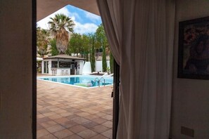 Pool - Rustic apartment: barbecue, garden, sea view (Santiago del Teide)