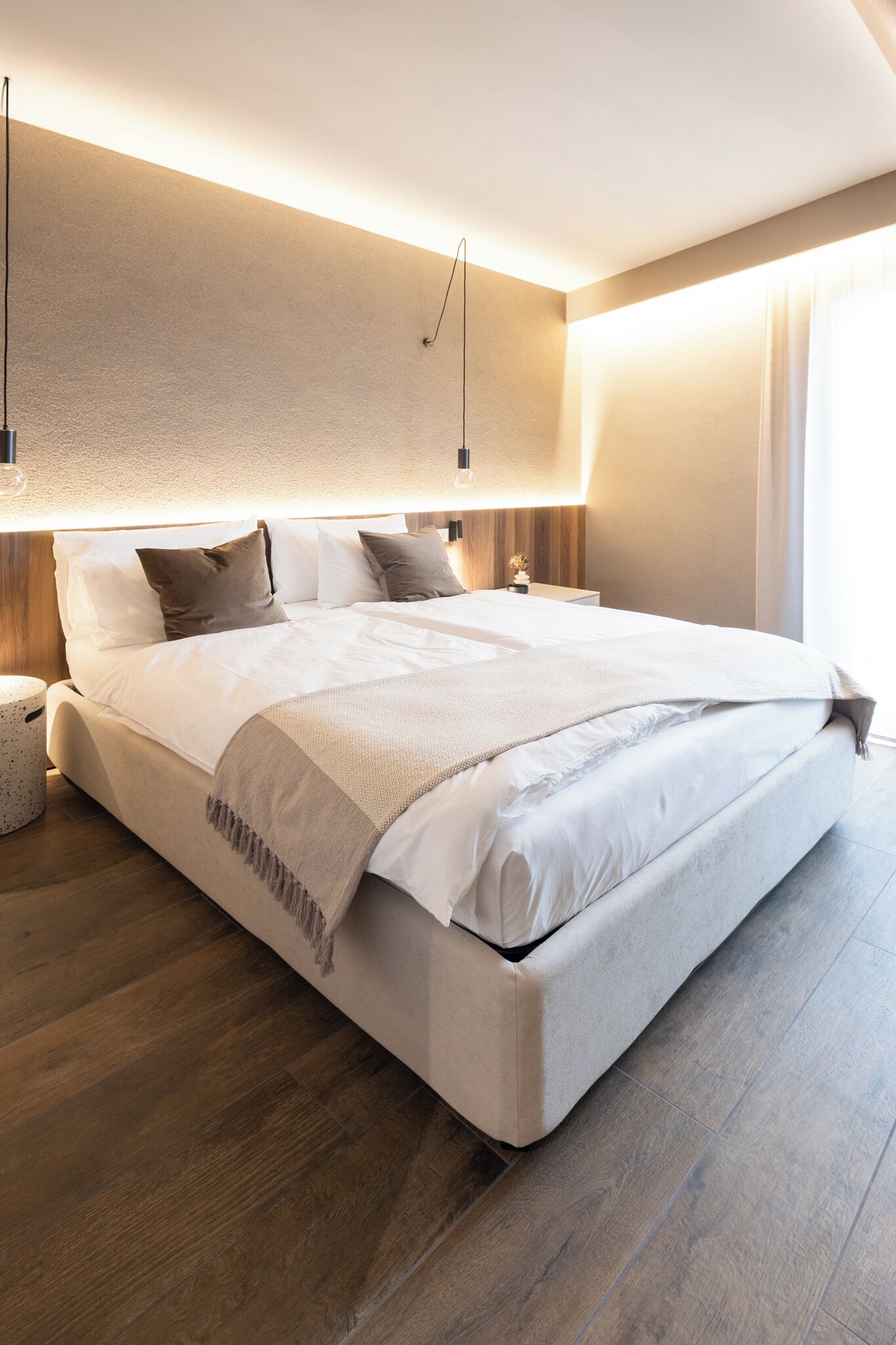 Premium-lejlighed - 2 soveværelser - udsigt til have | Premium-sengetøj, dundyner, senge med madrasser af memory foam