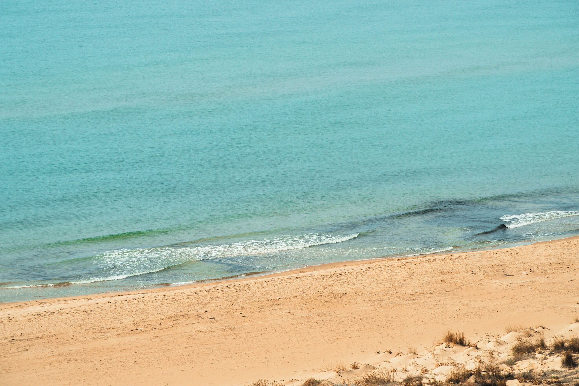 Private beach, white sand