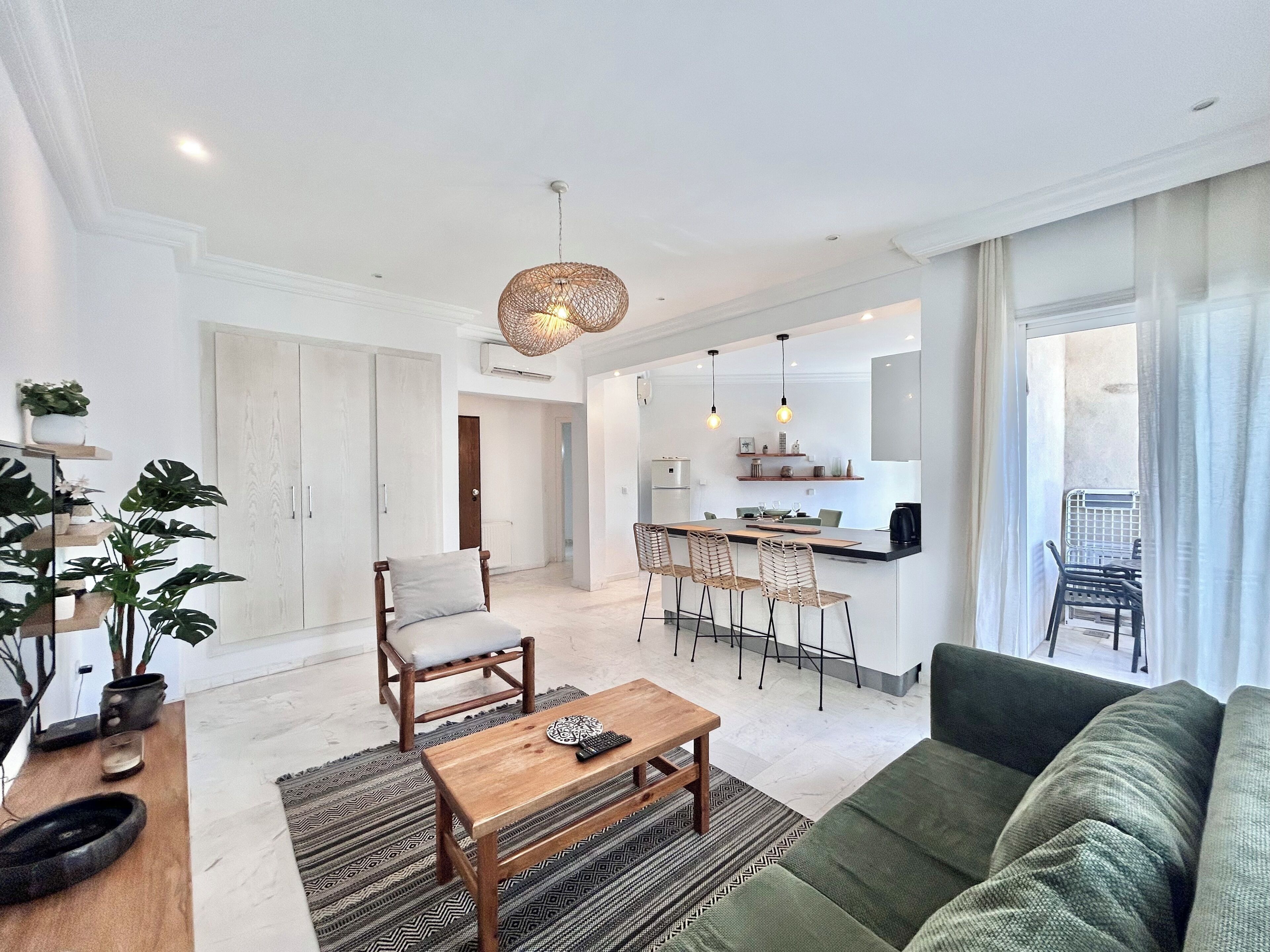 Appartement, 2 chambres, fumeur, balcon | Salle de séjour