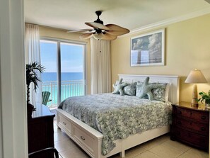 Iron/ironing board, WiFi, bed sheets - Sand-Toes Living | Gulf-Front, Walk to Pier Park (Panama City Beach)