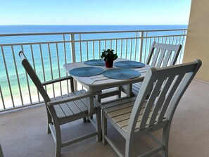 Outdoor dining - Gulf-Front Paradise | Steps to Beach + Pool Access (Panama City)