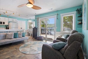House, Multiple Beds, Patio (Lakeside Serenity) | Living area - Lakeside Serenity Dock Days & Firepit Nights (Gravois Mills)