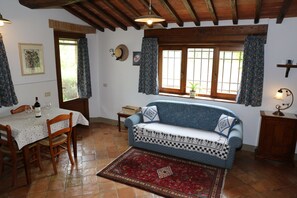 Living area - Agriturismo apartment with pool and AC near the center of Castellina in Chianti (Castellina in Chianti)