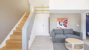 Deluxe Duplex | Living area | Smart TV