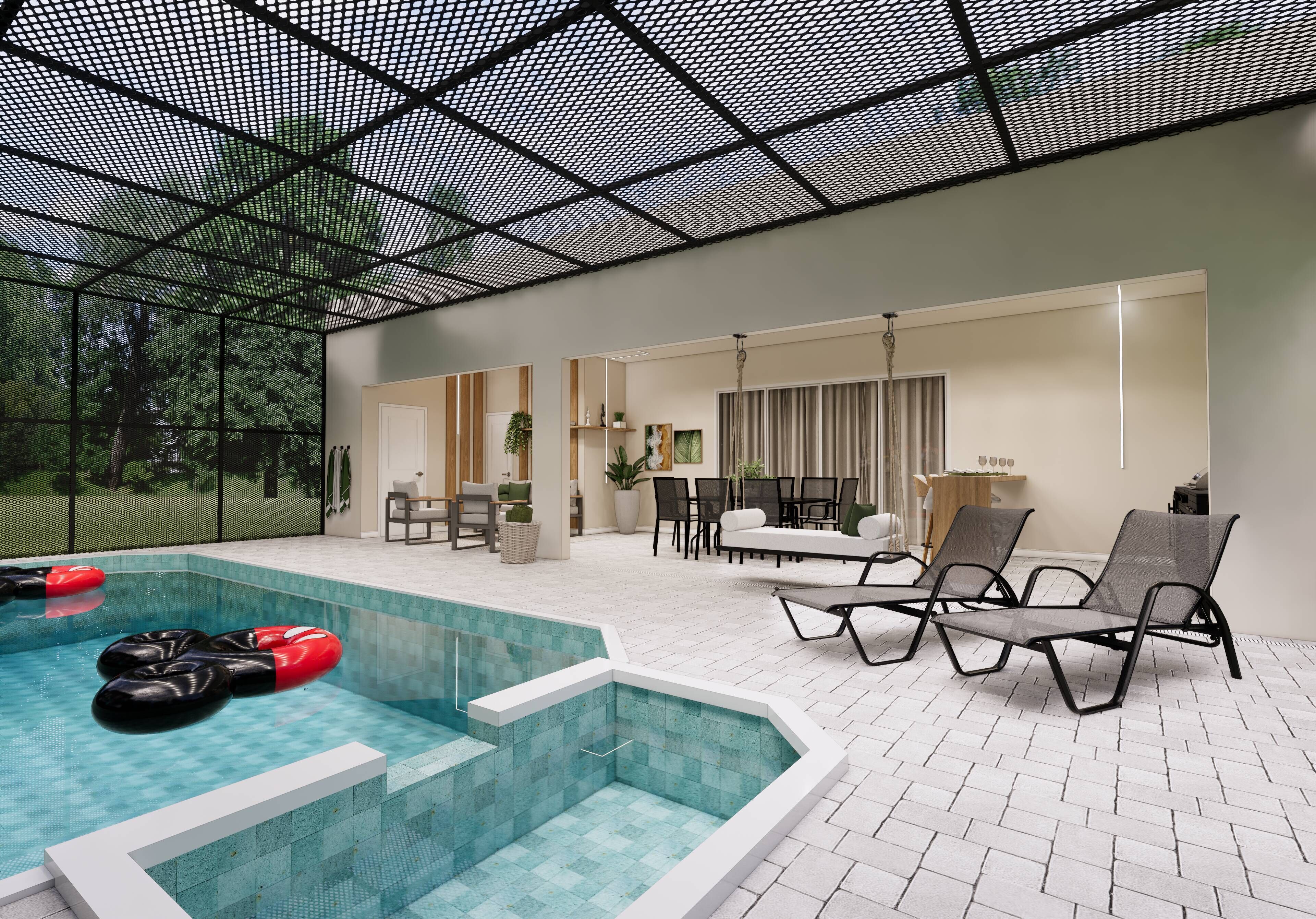 Lämmitetty uima-allas