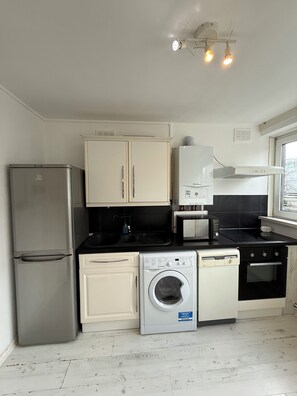 Microwave, oven, stovetop, dishwasher