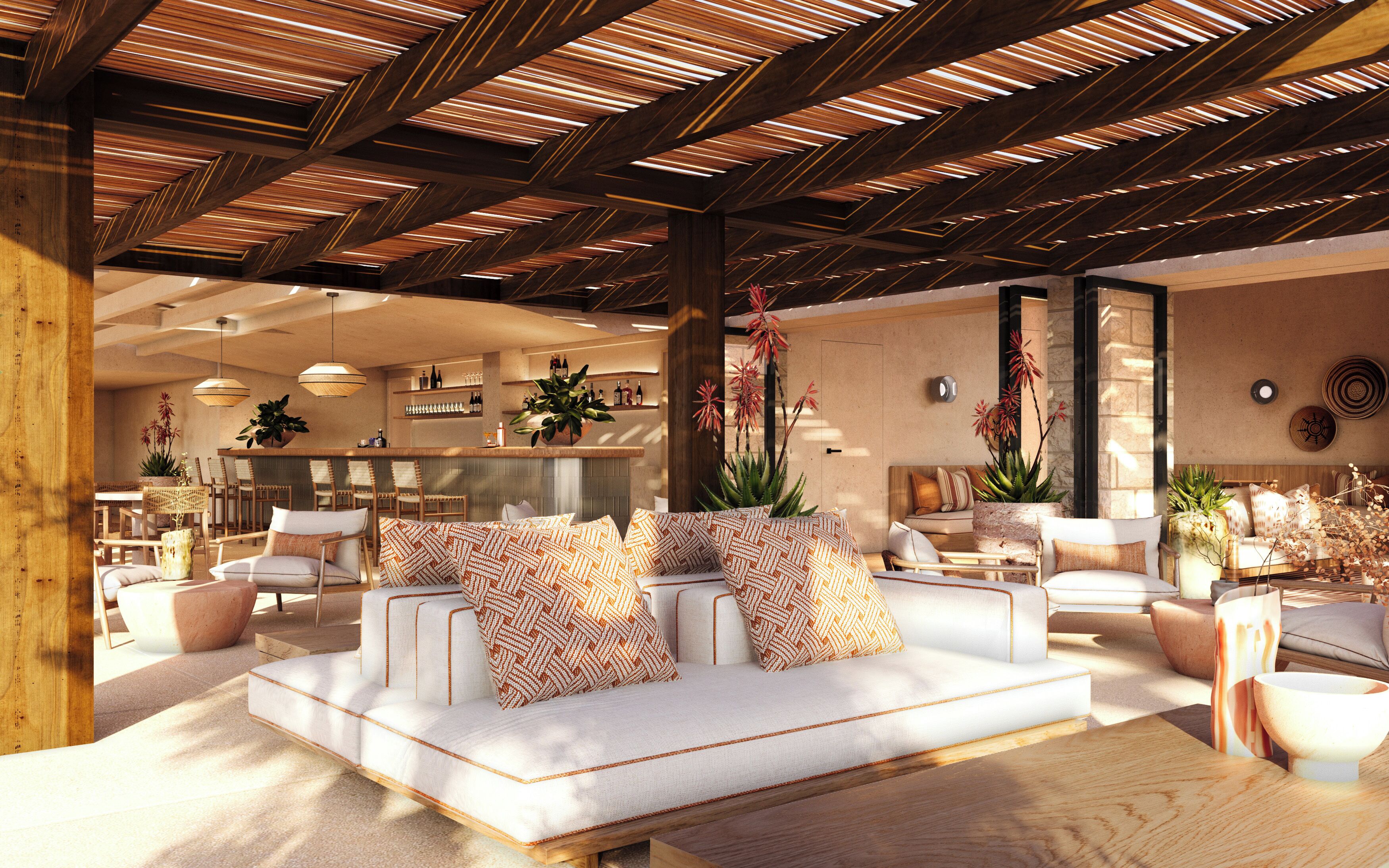 Bar en bord de piscine