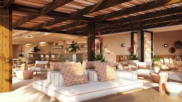 Bar en bord de piscine