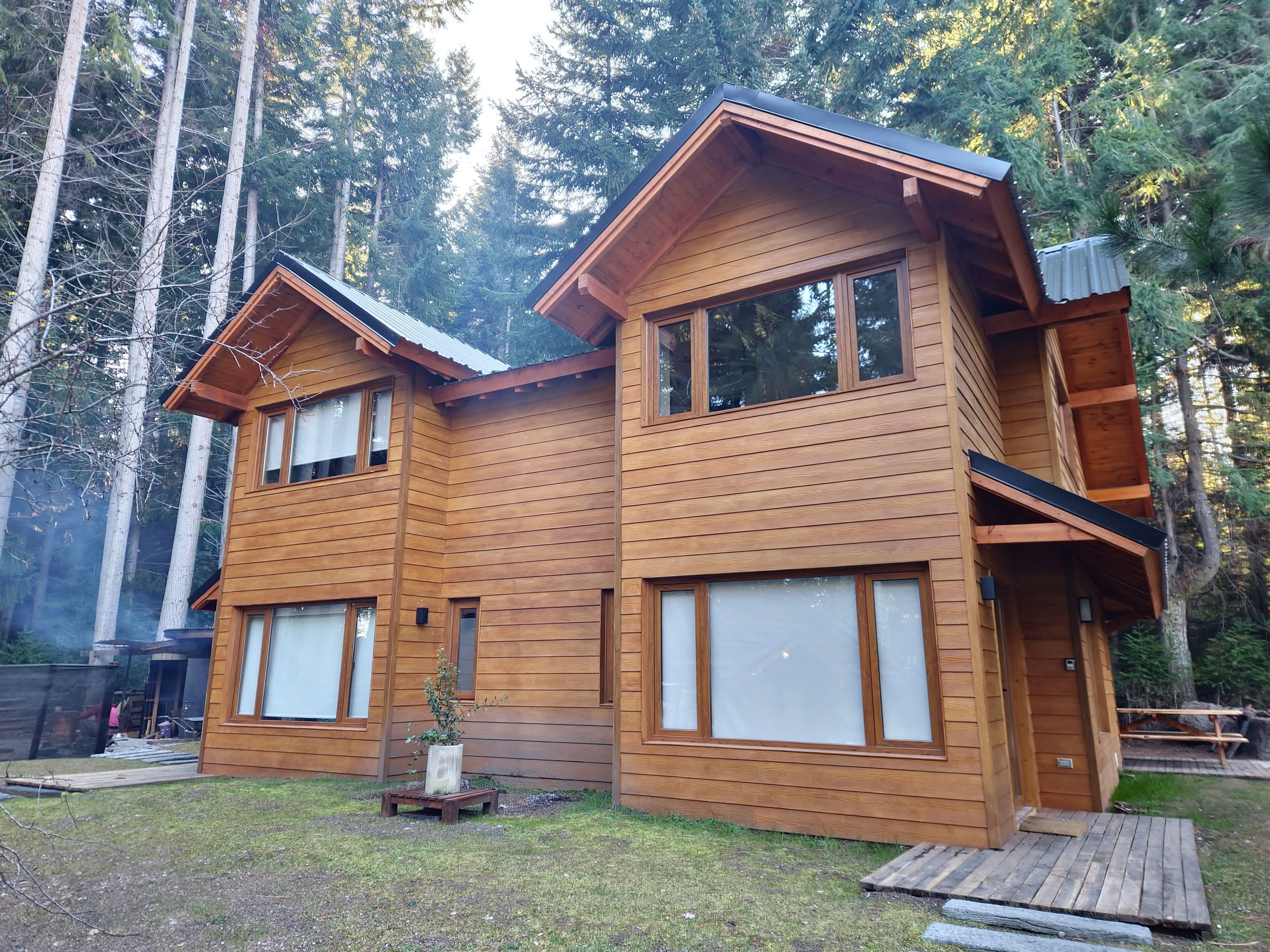 Familien-Ferienhütte, Blick auf die Anlage | Aussenbereich