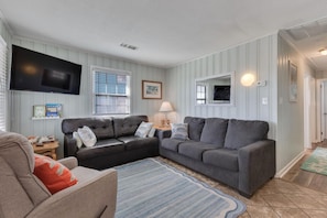 Smart TV - The Helen - 3 Bedroom Oceanfront Duplex in Carolina Beach (Carolina Beach)