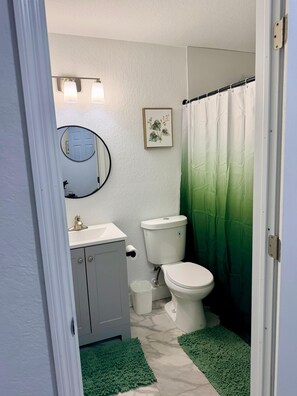 Bathroom - 2/1 peaceful, lakeview studio (Atlantis)