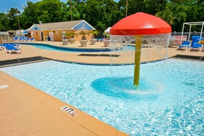 Indoor pool, a heated pool - Condo in oceanfront building w/ pools, hot tubs, arcade, & beach access (Myrtle Beach)