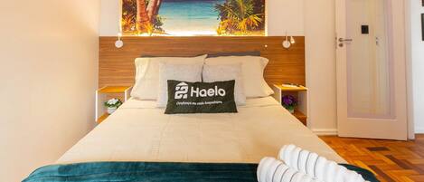 1 bedroom, iron/ironing board, internet, bed sheets