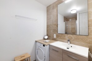 Shower, hair dryer