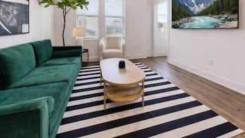 Townhouse – luksus, kjøkken | Oppholdsområde