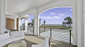 Terrace/patio - See the Sea from this Key Allegro Bay Front home located on the canal with Pool & Hot Tub! (Rockport)
