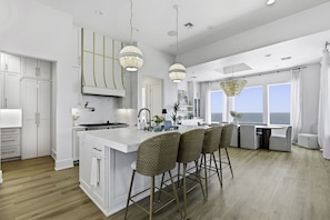 Private kitchen - See the Sea from this Key Allegro Bay Front home located on the canal with Pool & Hot Tub! (Rockport)