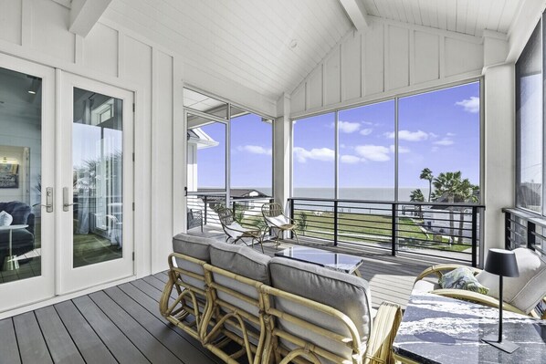 Interior - See the Sea from this Key Allegro Bay Front home located on the canal with Pool & Hot Tub! (Rockport)
