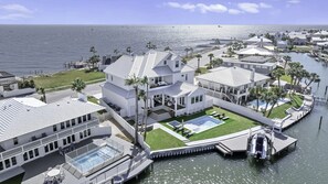 Exterior - See the Sea from this Key Allegro Bay Front home located on the canal with Pool & Hot Tub! (Rockport)