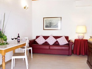 Comfort-Suite, Terrasse, Gartenblick | Wohnbereich