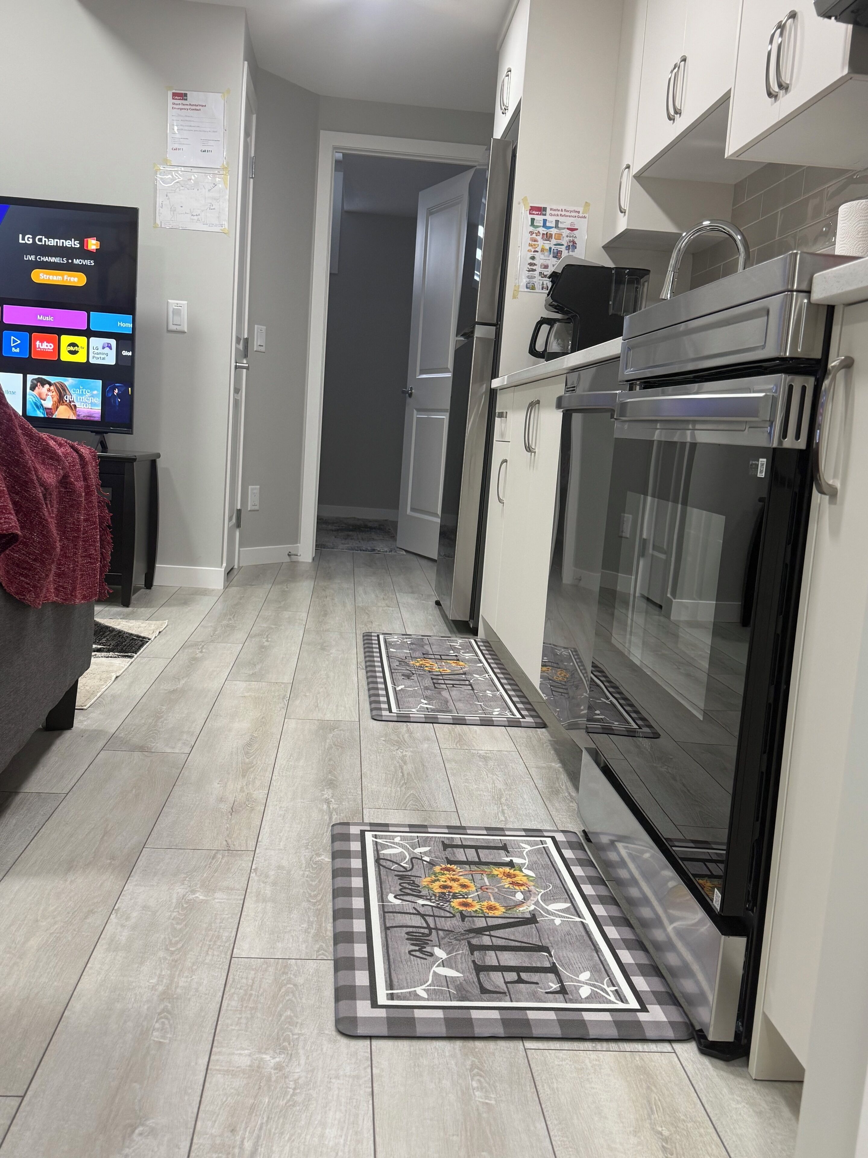 Refrigerador, microondas, parrilla de estufa y lavavajillas 
