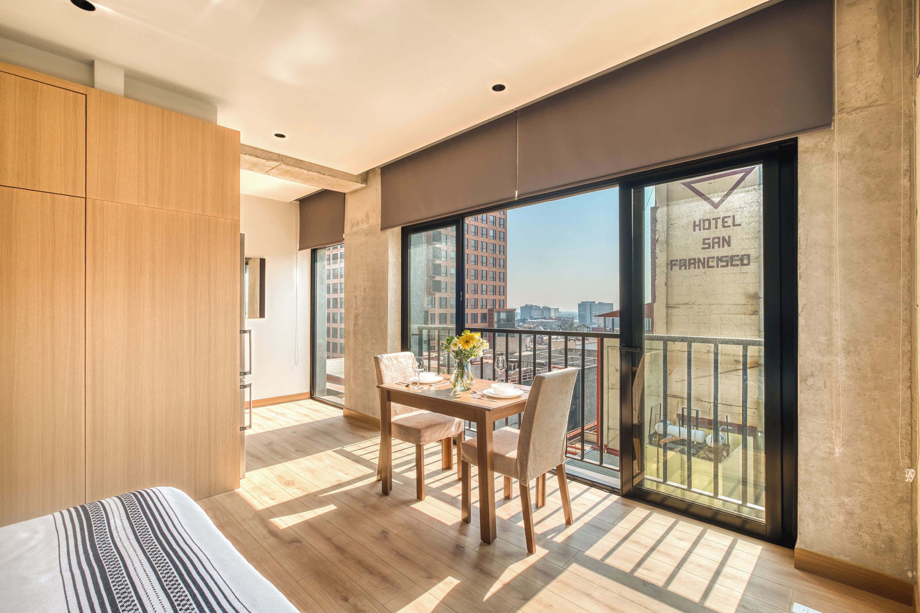 Studio-suite - 1 dobbeltseng - tekøkken - byudsigt (Juarez 56 1201) | Spiseområde