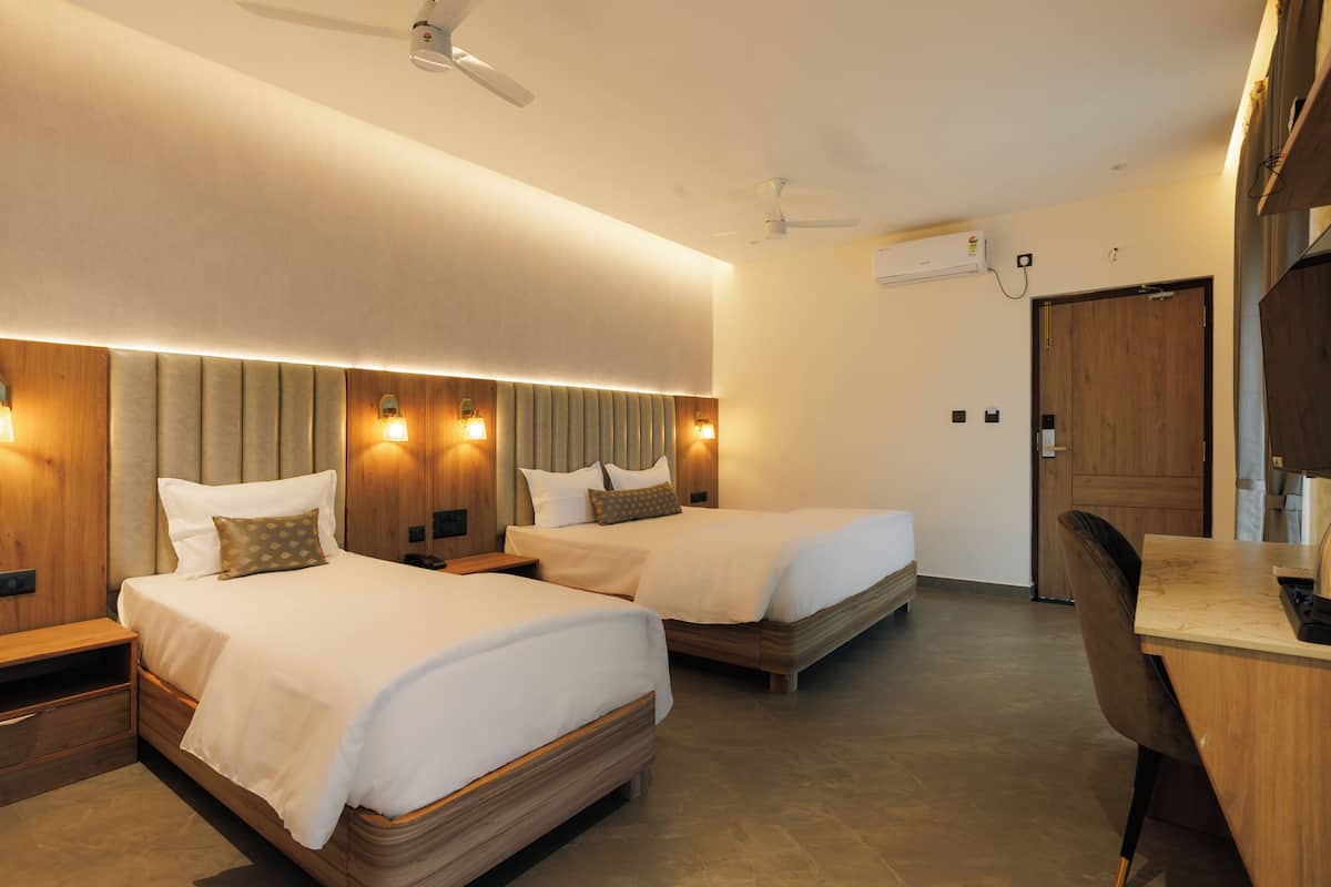 Kamar Triple Superior, pemandangan kebun | Kedap suara dan Wi-Fi gratis