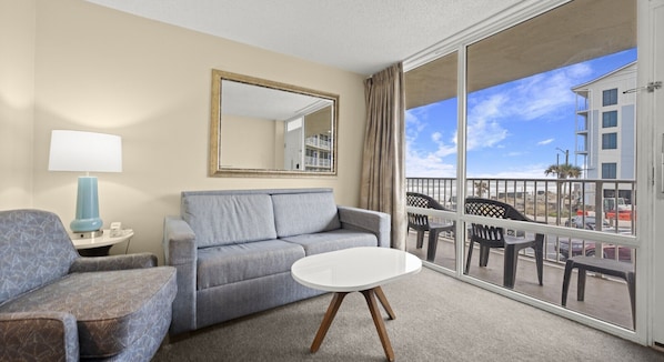 TV - Easy Oceanfront Escape | 1BR Sleeps 6 Ormond Beach (Ormond Beach)