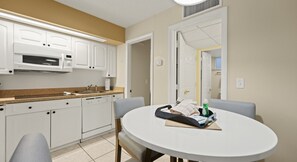 Fridge, microwave, stovetop, dishwasher - Oceanview 1BR Corner Unit w/ Balcony (Ormond Beach)