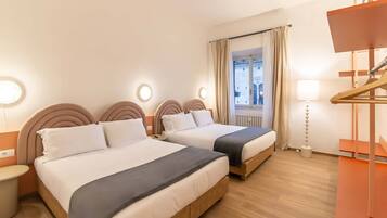 Premium bedding, blackout drapes, soundproofing, iron/ironing board