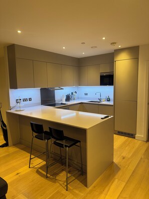 Private kitchen - 2 bed 2bath luxury flat in Canary Wharf (London)