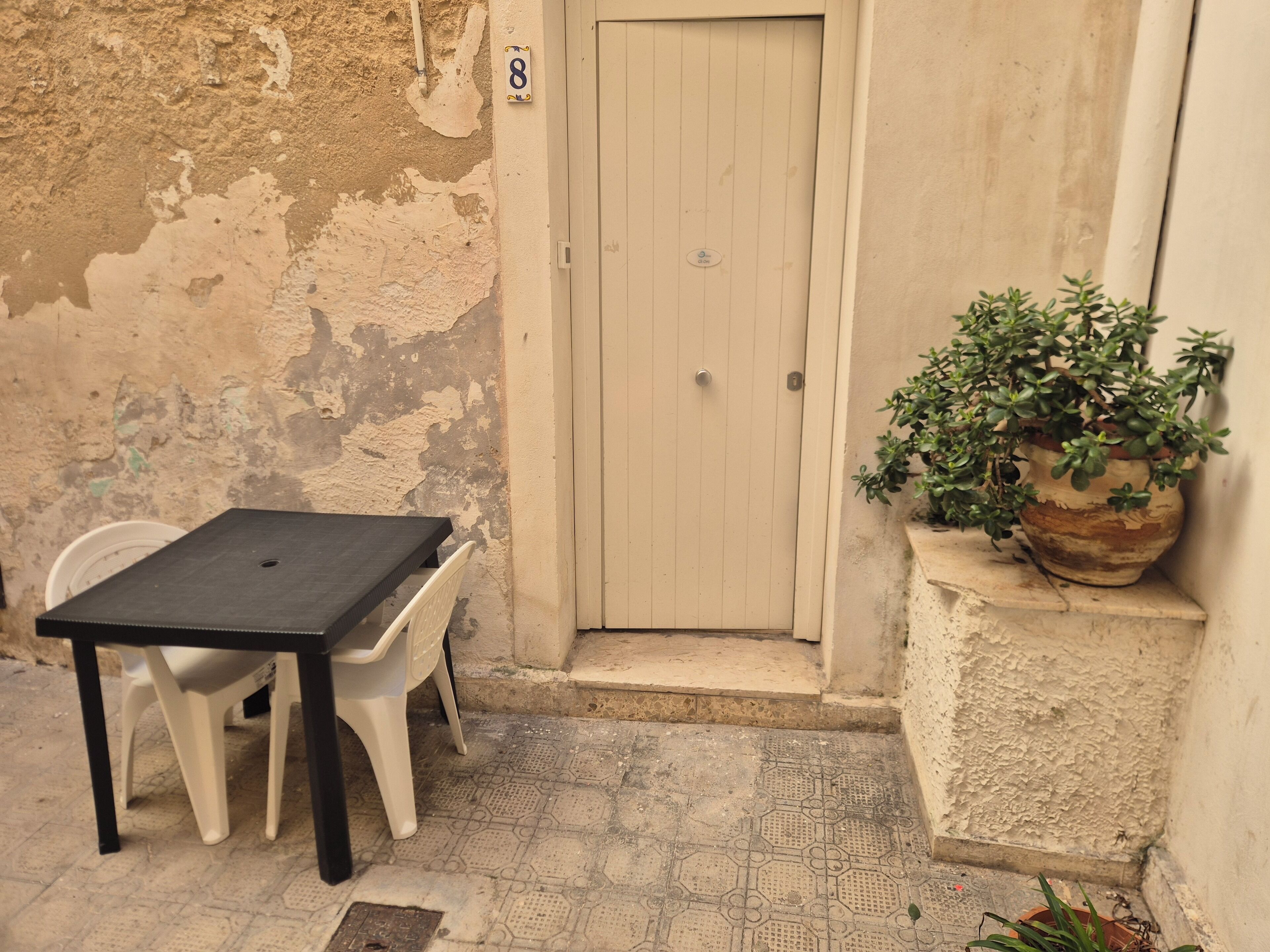 屋外ダイニングエリア