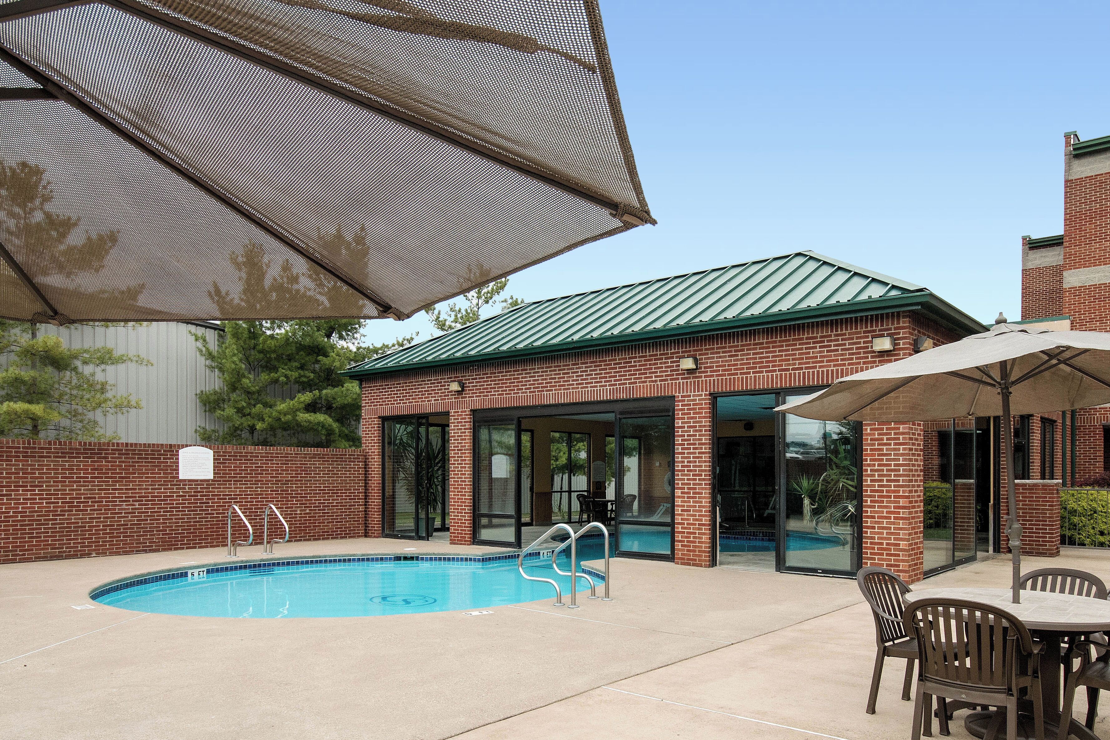 Indoor pool, seasonal outdoor pool