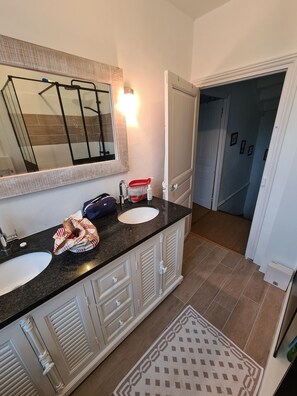 Shower, hair dryer, towels - Charming Breton house (Ploumilliau)