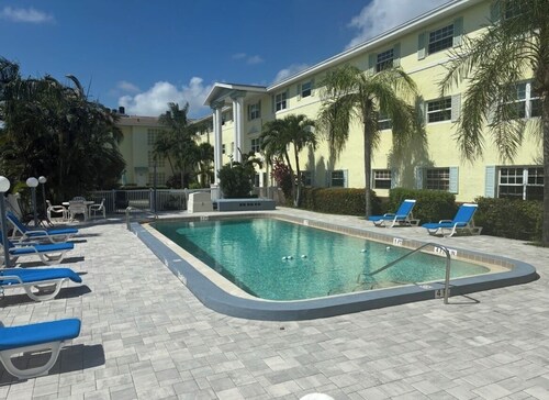 2 bedroom pool condo both with king beds.  Across the street from the beach!!