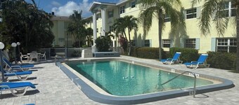 2 bedroom pool condo both with king beds.  Across the street from the beach!!