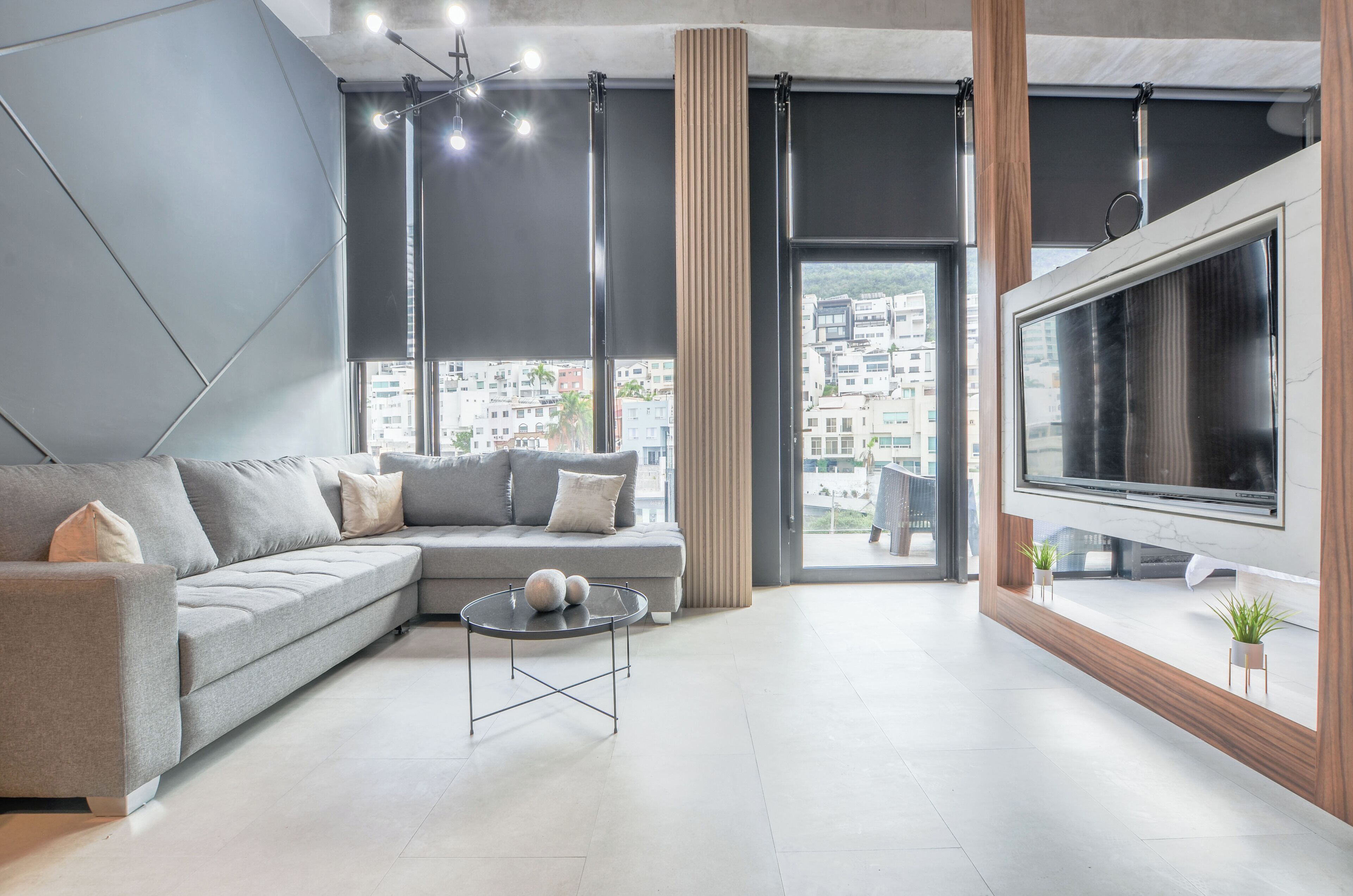 Studio Suite Grand, quang cảnh thành phố | Khu phòng khách | Smart TV 48-inch có truyền hình kỹ thuật số, dịch vụ stream 
