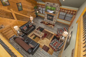 Chalet, Multiple Beds, Hot Tub (BearVue Point) | Living area - Bearvue Point (Gatlinburg)