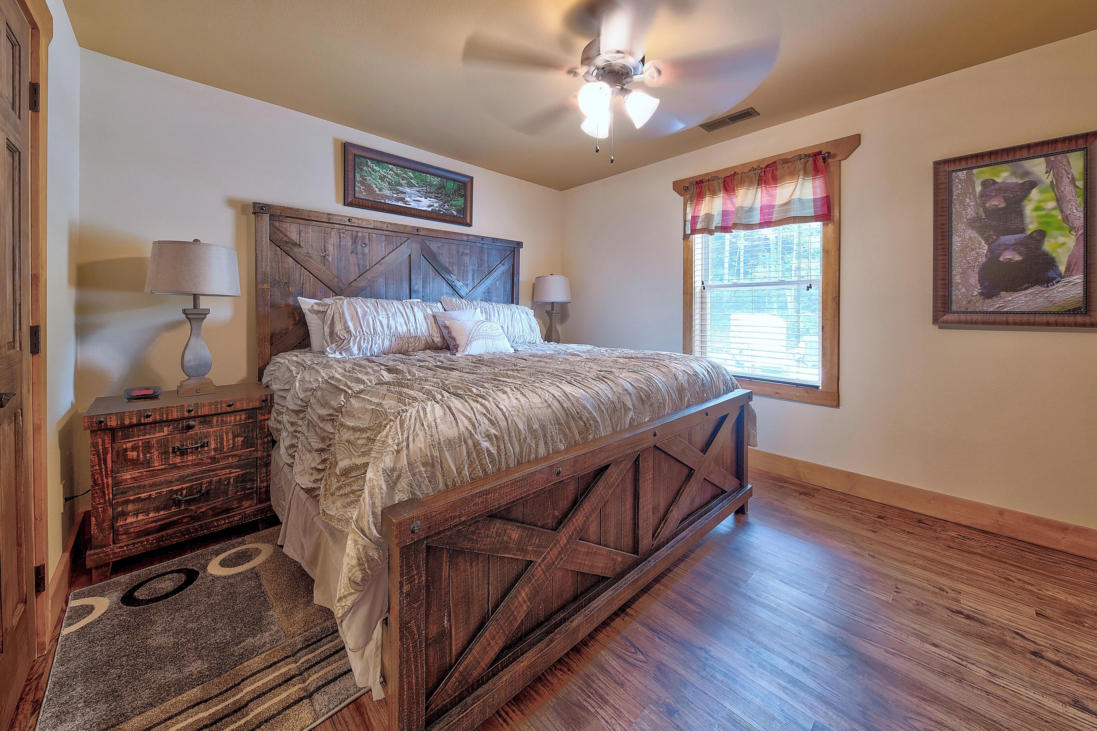 Chalet, plusieurs lits, bain à remous, vue montagne (Break Time) | 5 chambres, décoration personnalisée, ameublement personnalisé