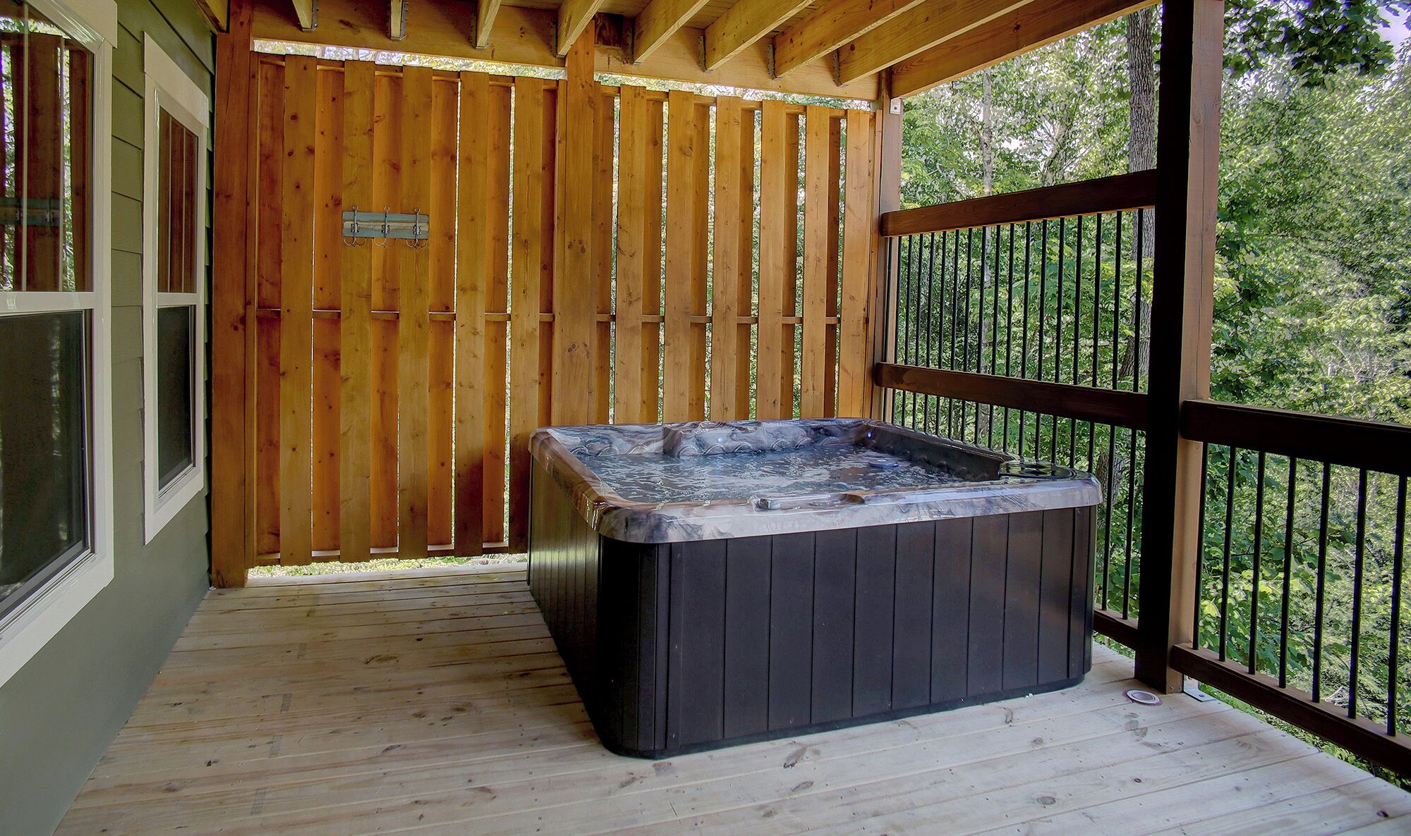 Bathtub spa outdoor